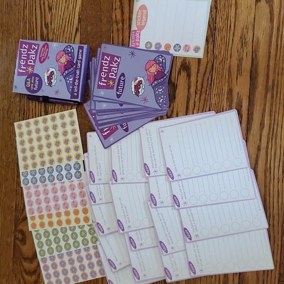 SLEEPOVER PARTY FUN!  2003, Frendz Pakz Q & A Cards About the Future (NEW) - Picture 1 of 12